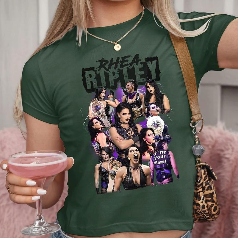 Retro Y2k Rhea Ripley Shirt, Wrestler Sweatshirt, Smackdown Shirt, Wrestling Sport Shirt, Gift For her