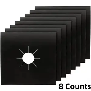 Gas Range Stove Top Burner Protector Cover, Non-stick Reusable Plastic Kitchen Accessory, Household Appliance Parts & Accessories