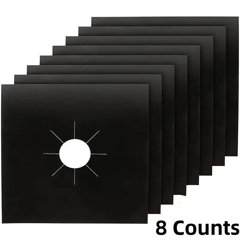 Gas Range Stove Top Burner Protector Cover, Gas Stove Burner Liners, Non-stick Reusable Plastic Kitchen Accessory, Household Appliance Spare Parts & Accessories