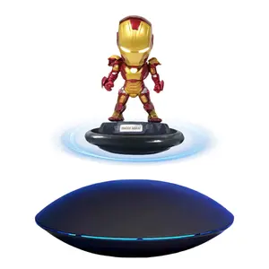 Magnetic Levitation Display Stand - 360° Rotating Display Floating Stand with LED Light for Action Figures, Jewelry, Diecast Models & Collectibles,Unique Gift Futuristic Gadgets
