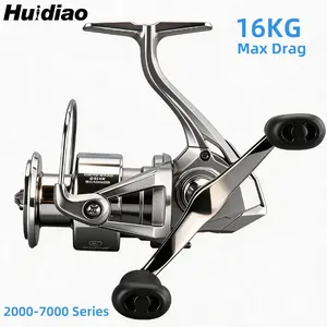 Huidiao AP-II Spinning Reel with Folding Double Handle 2000-7000 5.2:1 Fishing Reel 18KG Max Drag Long Long Distance Casting for All-water Fishing