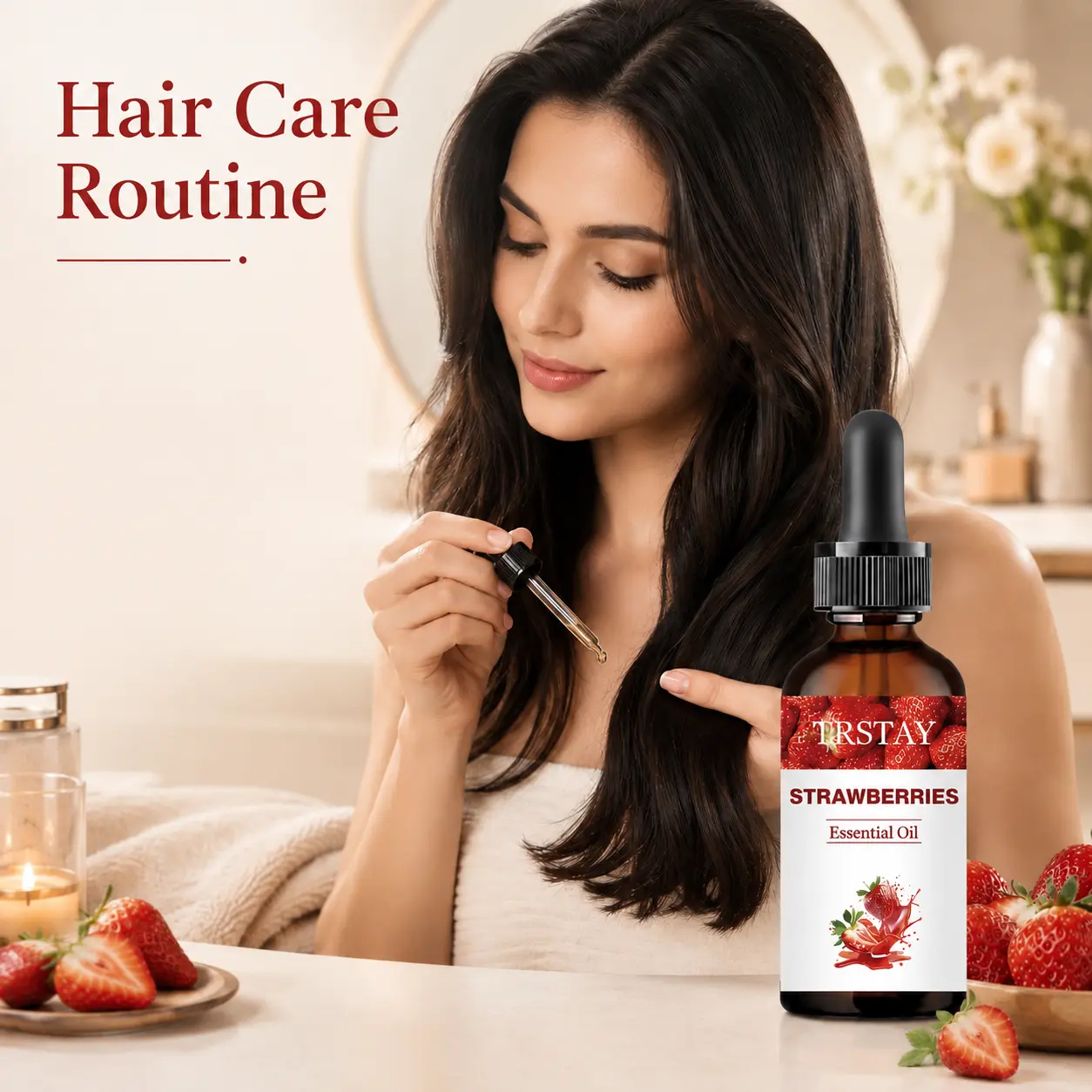Ultra-Smoothing Hair Essence – Reduces Frizz & Deeply Moisturizes | Vitamin C + Argan Oil for a Smooth Finish growth flocs hair gloss home repair dryness serum