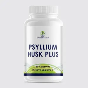 ClinicalRoots.ai Psyllium Husk Plus – 60 Capsules for Digestive Health, Regularity & Colon Support – Natural Fiber Supplement to Promote Gut Balance