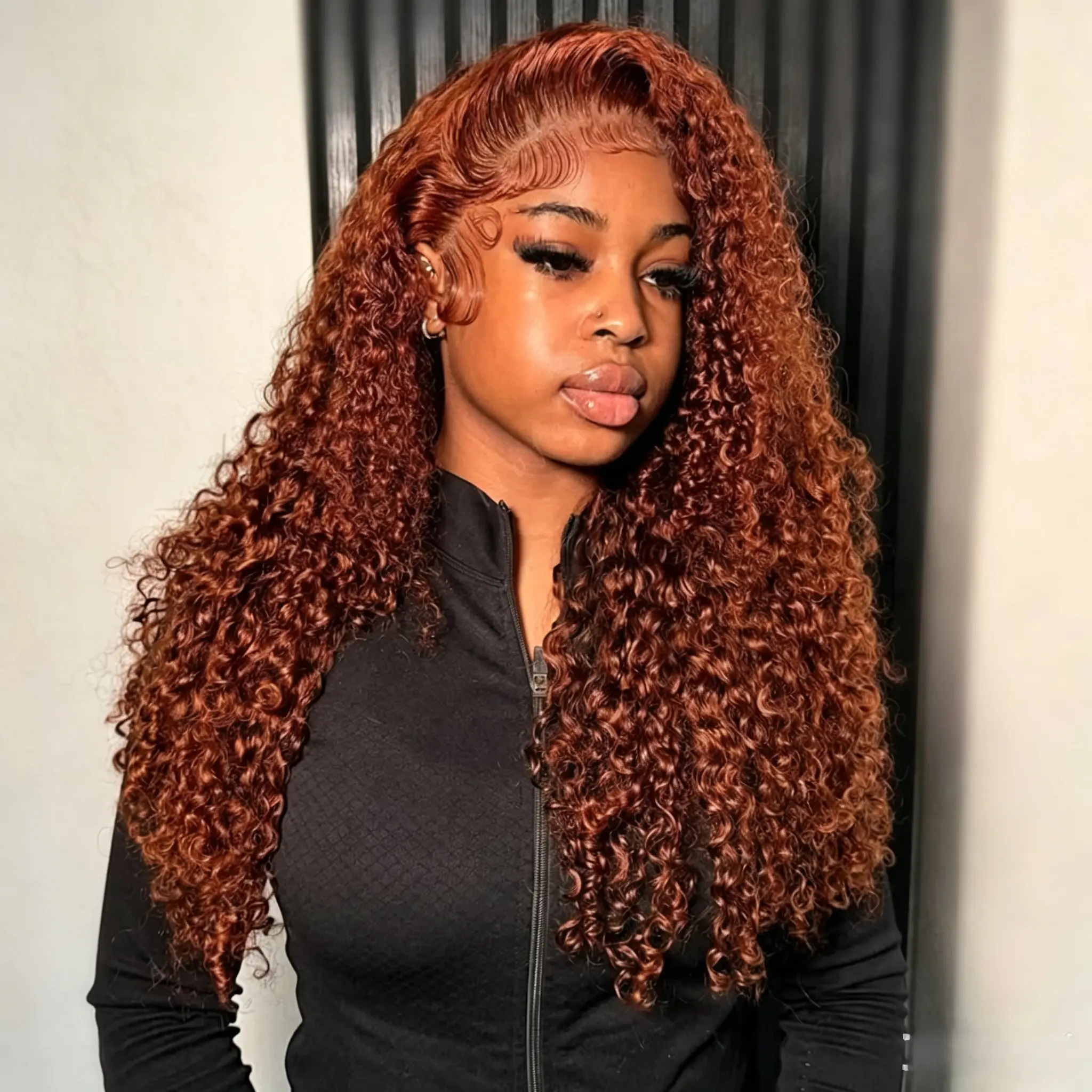 MYLOCKME Ready To Wear 13x6 Burmese Curly Drawstring Wig Brazilian Human Hair 180 Density For Women 99J Burgundy Color Glueless Burmese Curly Lace Wig