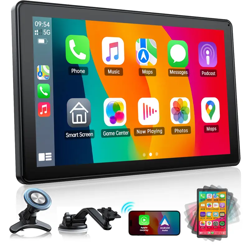Volam Wireless Carplay display compatible with Apple carplay&Android auto,7 inch touch screen car screen,Mirror Link,live navigatie, spraakassistent, Siri/G00-gle spraakassistent,Bluetooth 5.0, AUX,FM Volam Wireless Carplay display compatible with Apple carplay&Android auto,7 inch touch screen car screen,Mirror Link,live navigatie, spraakassistent, Siri/G00-gle spraakassistent,Bluetooth 5.0, AUX,FM