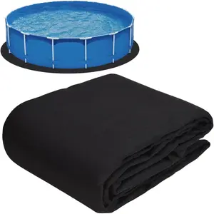 10 FT Under Pool Pad, Pool Liner Mat for Above Ground Swimming Pools or Hot Tub, Durable Protective Ground Pool Padding