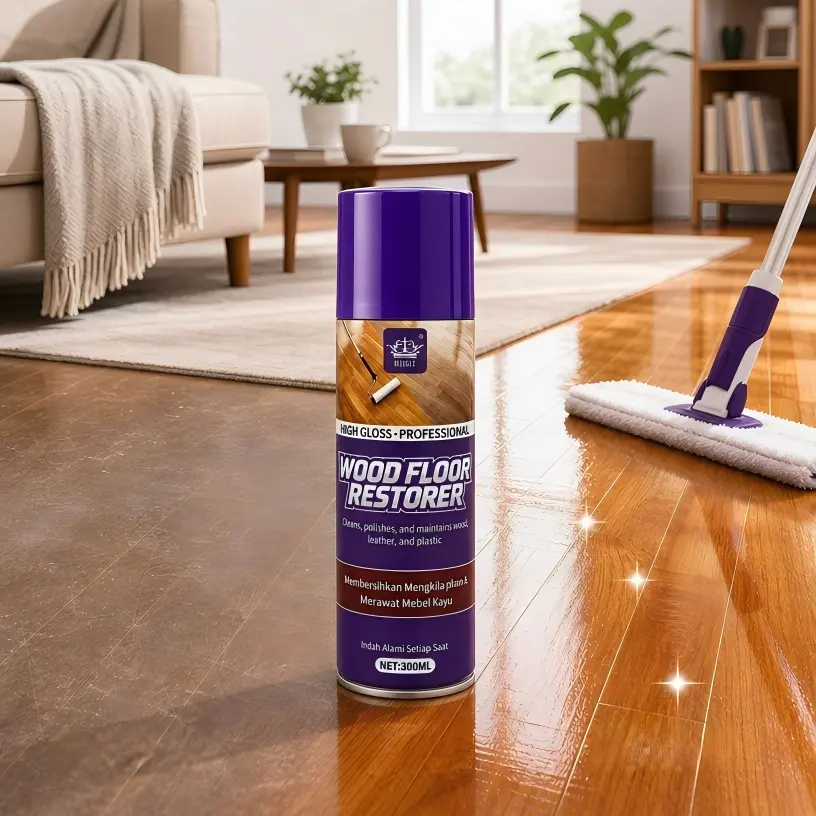 Hardwood Floor Restorer & Polish Wax, DIY Wood Restoration Supply, High-Gloss Scratch Concealer, Abrasion Water Resistant Non-Slip Non-Greasy Finish, Deep Conditioning Care for Hardwood, Laminate Floors & Wood Furniture