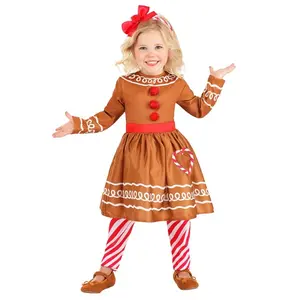 Girl's Toddler Gingerbread Costume Dress