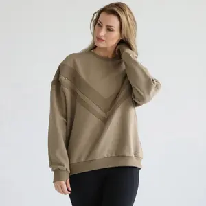 Oversized Nursing & Pregnancy Sweatshirt (Dark Olive)
