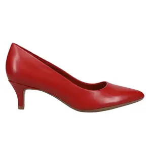 Easy Spirit Womens Lexie Pointed Toe Kitten Pumps Dress Casual Mid Heel 2-3" - Red