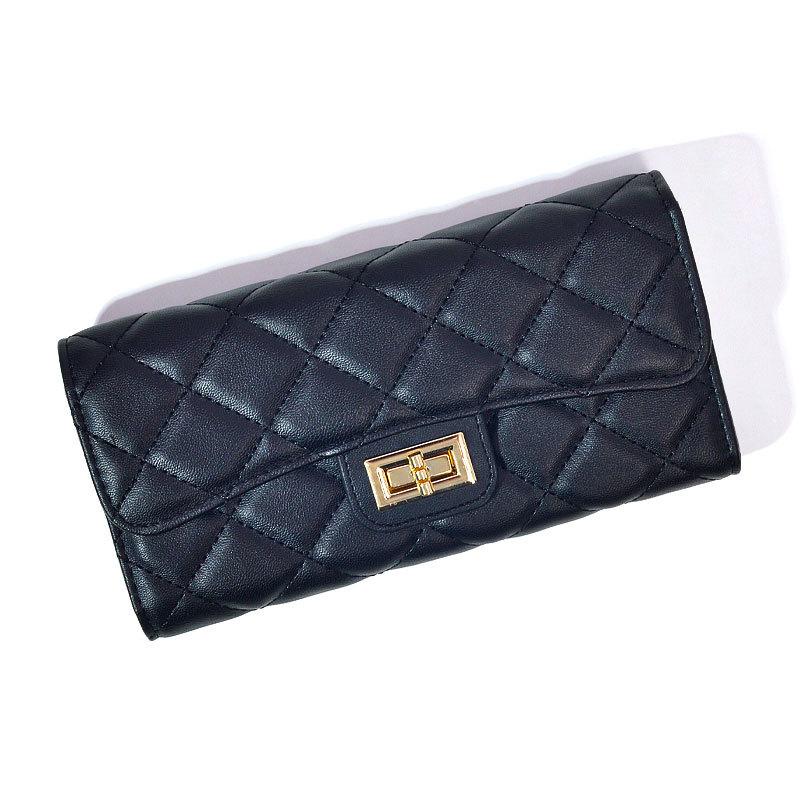 Ello Women's Plaid Long Wallet with Multi-Card Holder Simple Style Expandable Design Secure Zip Closure