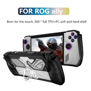 Rog Ally Case + Stand, Triangular Support, Ergonomic Design, Soft Tpu Material, Hard PC Back Panel, Perfect Gift for Gamers