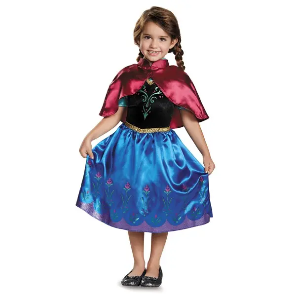 Girl's Frozen Traveling Anna Classic Toddler Costume