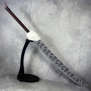 128cm/50inch Bamboo Wood Anime Katana Costume Prop - Wooden Blade Toji Samurai Sword, Real-Size Japanese Fake Sabre, Halloween Party Collectible Gift,summervibes