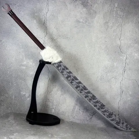 128cm/50inch Toji Anime Bamboo Wood Katana Costume Prop - Wooden Blade Samurai Sword, Real-Size Japanese Fake Sabre, Halloween Collectible Gift