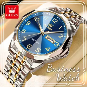 Premium OLEVS Business Wristwatch, Classic Men's Quartz Watch, Waterproof Luminous Design, Ideal Gift for Men 9970