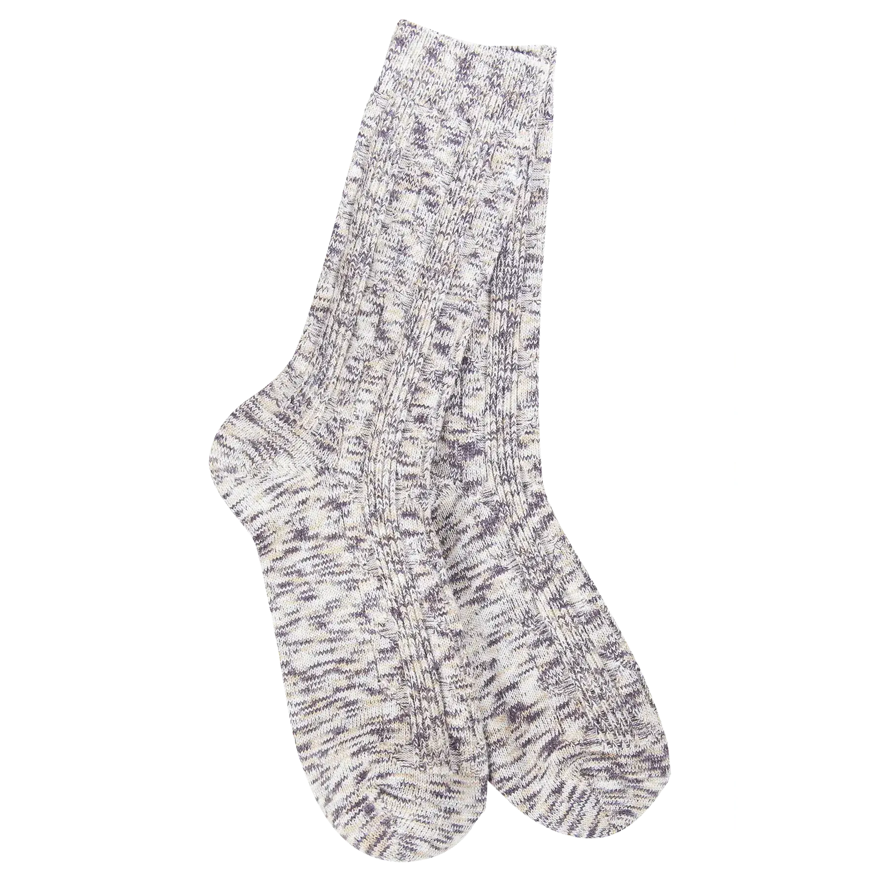 World's Softest Lt Wt Cable Crew - Cookie Dough Multi