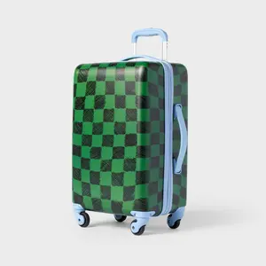 Kids' Hardside Carry On Spinner Suitcase Green Checkered - Cat & Jack️