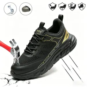 Men & Women Lightweight Breathable Steel Toe Work Shoes Anti-Smash Puncture Proof Safety Sneakers Ideal For Industrial & Outdoor Jobs outdoorfun