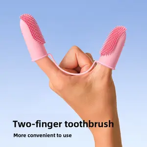 Pet Finger Toothbrush for Dogs & Cats, Gentle Dental Care & Oral Cleaning Tool for Pets