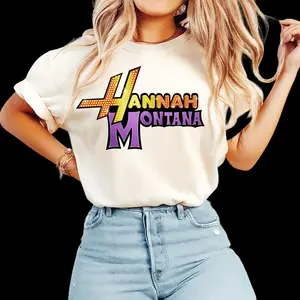 Festive Hannah Montana Christmas PNG Logo: Perfect for Pigment-Dyed Vintage Comfort Colors Tees, Oversized Heavyweight Hoodies - Instant High-Quality Digital Download