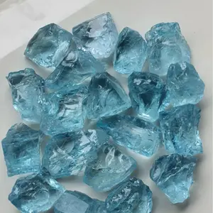 Aquamarine sapphire crystal