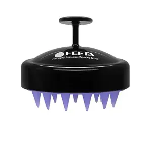 HEETA Hair Scalp Massager, Scrubber with Soft Silicone Bristles for Hair Growth & Dandruff Removal