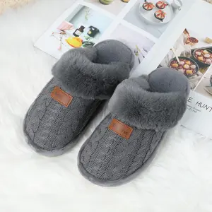 NineCiFun Women's Slippers Memory Foam House Slippers Fuzzy Scuffs Indoor Outdoor Home Shoes Warm Non-slip Slippers