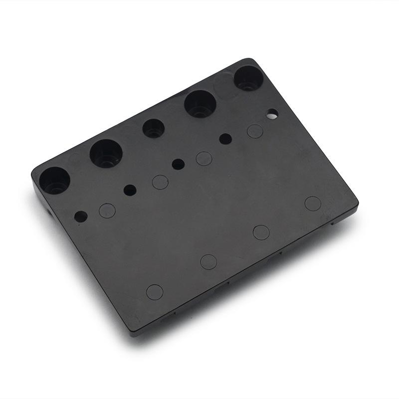 4-String Bass Bridge - Black Color, Durable Design, Perfect for Bass Guitar