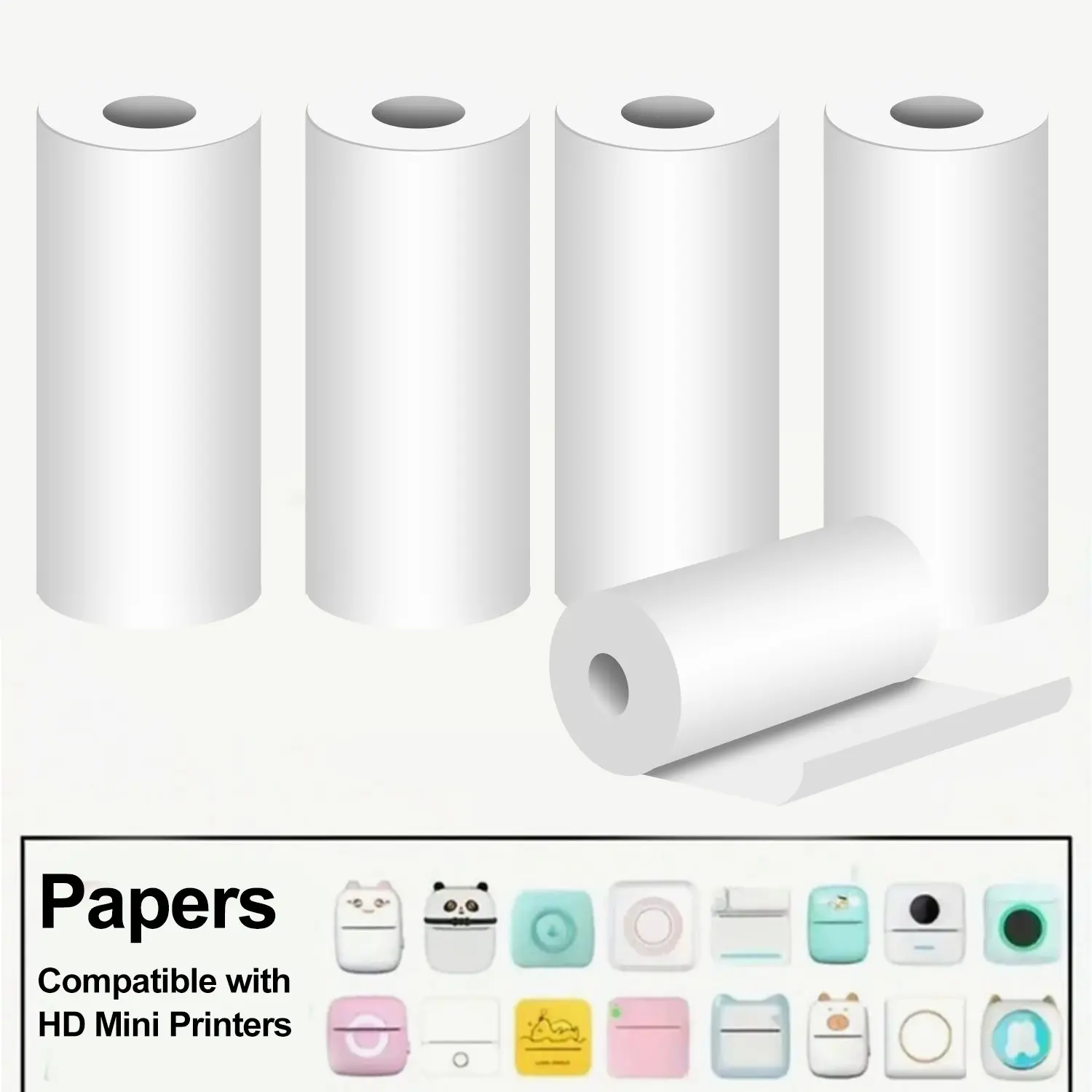 Instant camera printing paper, Instant Camera Compatible, suitable for most instant cameras' thermal high-definition Mini photo paper rolls, Roll Form, high-quality printing, easy to use