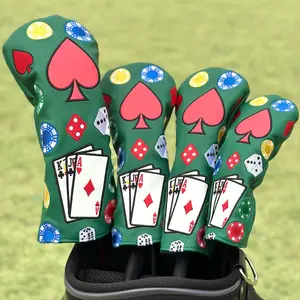 Poker Chips Design Golf Club Covers, Headcovers for Drivers & Hybrids, Funny Golf Accessories for Men & Women, Essential Outdoor Gear