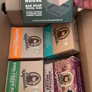 Summer Set 4-Pack + Travel Case (FREE Gift!)- Dr. Squatch - Body Care for Men | Mens Gifts | Gifts for Him