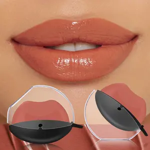 Huasurv Lazy Lipstick, Moisturizing, Hydrating, Long-Lasting, Mirror Finish, Ideal for Beginners, Daily Use, Parties, Dates, Lipgloss
