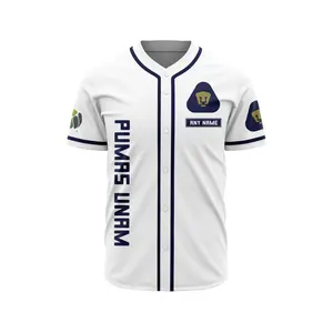 LIGA MX Pumas UNAM Personalized Name Baseball Jersey ST2401