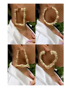 Classic Bamboo Earrings, Retro Chic Statement Piece for Women's Fashion Accessories