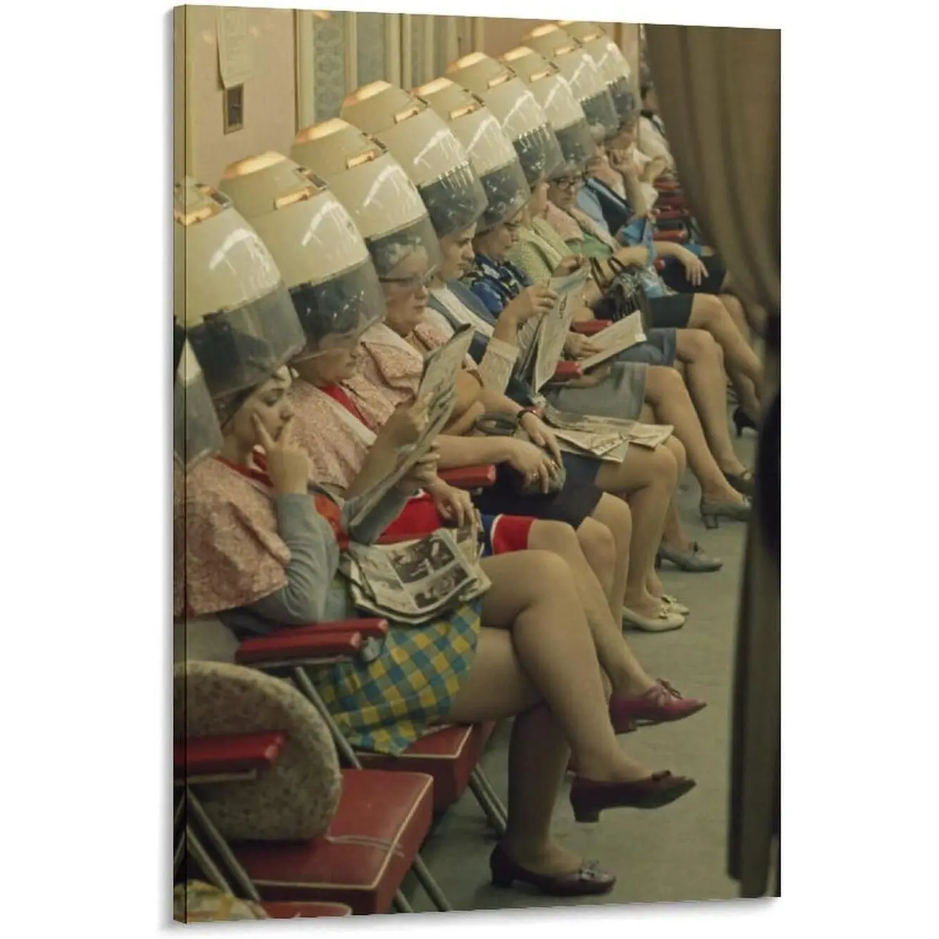 Vintage Poster -Vintage Hairstyle Poster 60s Hair Salon Photo Kapsalon Wall Decor Art Canvas Room Gifts Colorful Ornaments Decoration Artistic