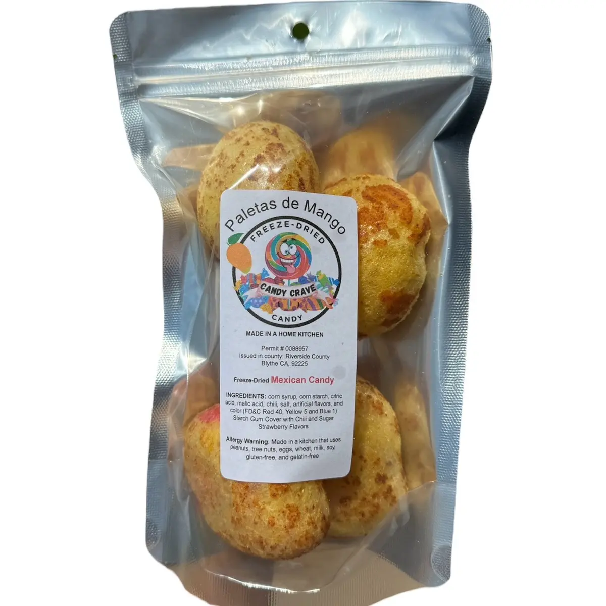 Freeze Dried Mexican Candy-Paletas de Mango