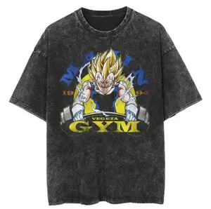 Dragonn Ball Z Gym Shirt Featuring Vegeta Bold Vintage Anime Design