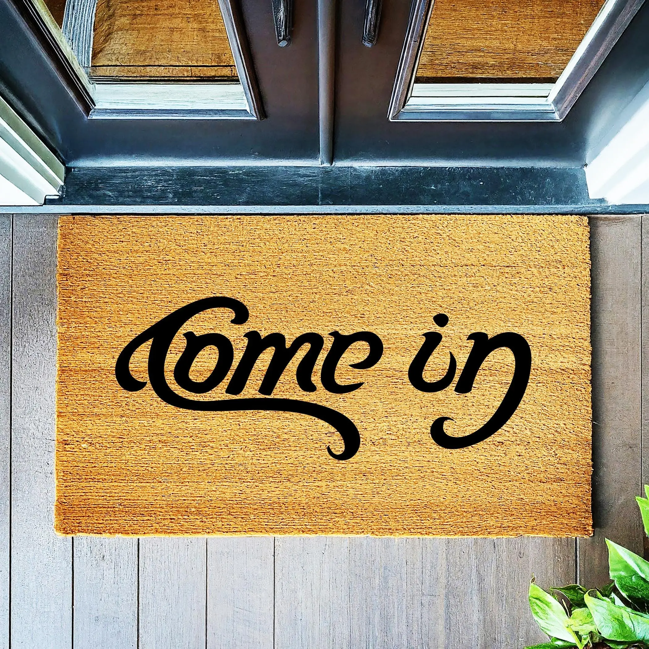 Doormat Come In Go Away Funny Upside Down - Funny Go Away Doormat - Welcome Mat - Funny Door Mat - Funny Housewarming Gift Coir Mat 1617zz - Made in Florida