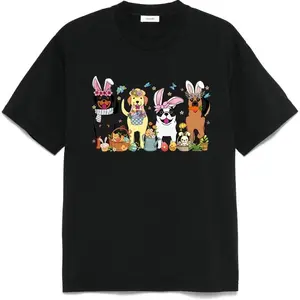 Dog Easter Shirt, Custom Dog Shirt, Cute Bunny Dog Shirt, Dog Shirts for Easter, Dog Lovers Easter Shirt, Girls Easter Gift, Custom Dog Tee