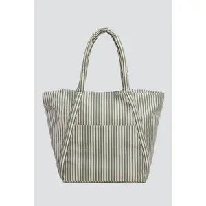 Sage Stripe Cloud Bag