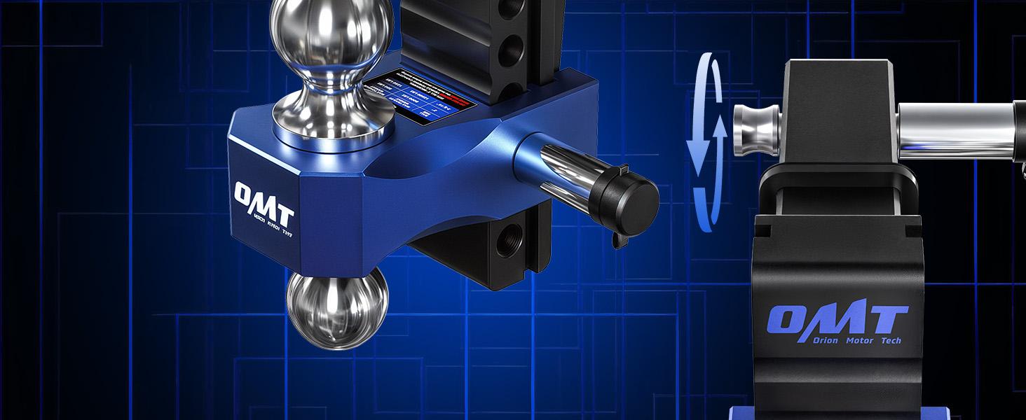 【DealsForYouDays】Orion Motor Tech Adjustable Trailer Hitch, 12500-18500 lbs Heavy Duty Dual Ball Mount, Fits 2" & 2.5" Receiver, 6"/8" Drop, Heavy Duty Aluminum Drop Hitch for Truck with 3 Anti-Theft Locking Hitch Pins 【DealsForYouDays】Orion Motor Tech Adjustable Trailer Hitch, 12500-18500 lbs Heavy Duty Dual Ball Mount, Fits 2" & 2.5" Receiver, 6"/8" Drop, Heavy Duty Aluminum Drop Hitch for Truck with 3 Anti-Theft Locking Hitch Pins