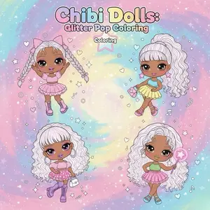 Chibi Dolls: Glitter Pop Coloring Book