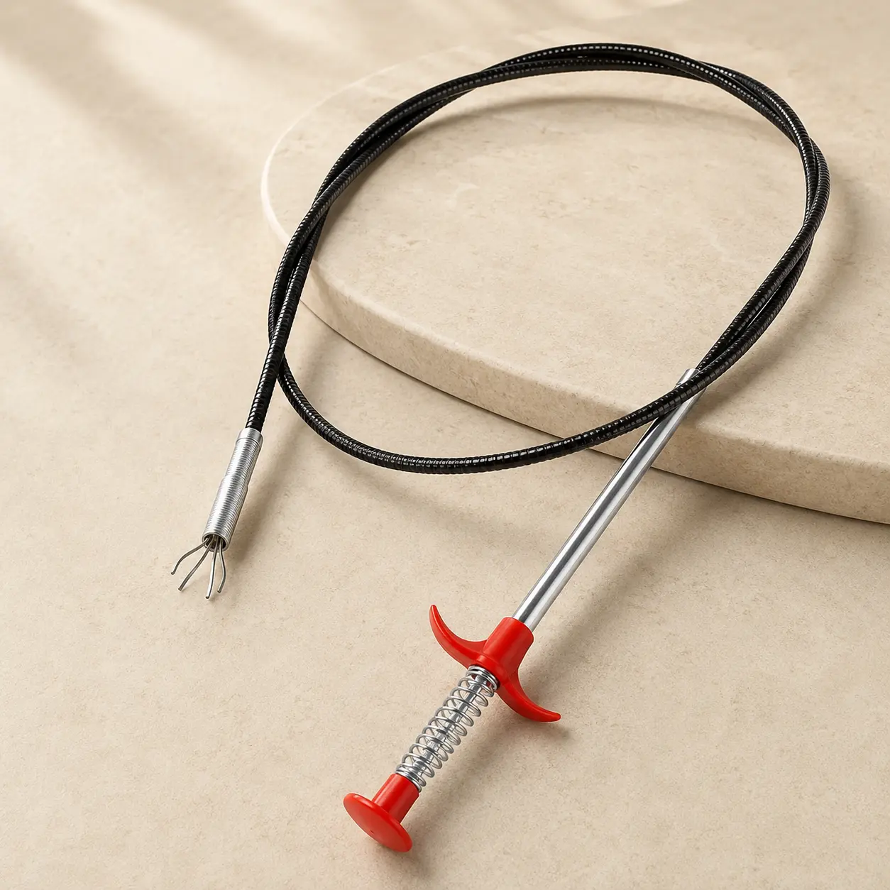 78.74-Inch Flexible Grabber Claw Reacher Tool - 4-Claw Design with Bendable Hose, Ergonomic Reaching Assist for Litter Pickup, Home Sink/Drain Cleaning & Toilet Maintenance