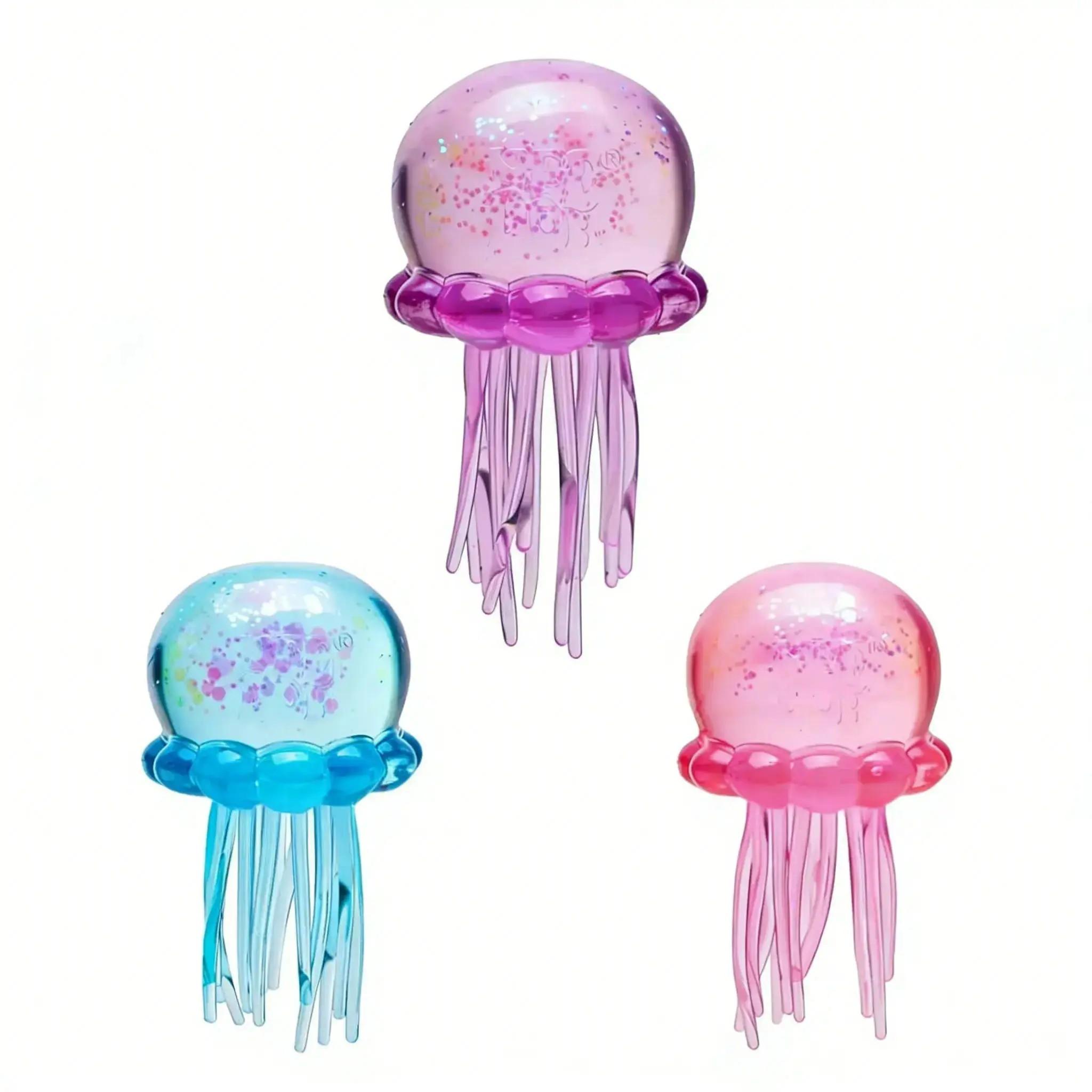 Jellyfish Design Squeeze Stress Ball, Fidget Stress Ball, Ice Squeeze Cube—Drop Malt Sugar Balls: Sensory Toys for Anxiety and Stress