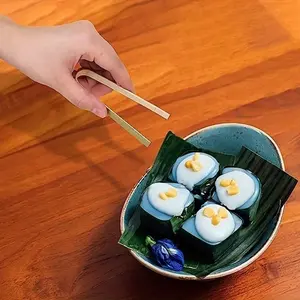 10/20 wooden clips, disposable wooden barbecue clips, cooking utensils, mini bamboo clips, natural barbecue tongs for cooking and baking, tongs for campfire camping and outdoor picnicking, barbecue tools, barbecue accessories