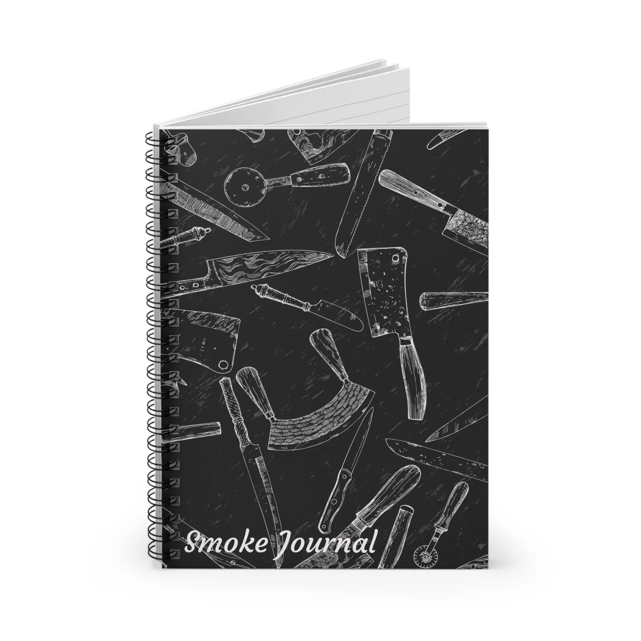 Smoke Journal Spiral Notebook | Culinary Journal | Recipe Reminder | Cooking Gift | Kitchen Decor | Food Lover's Notebook, Culinary