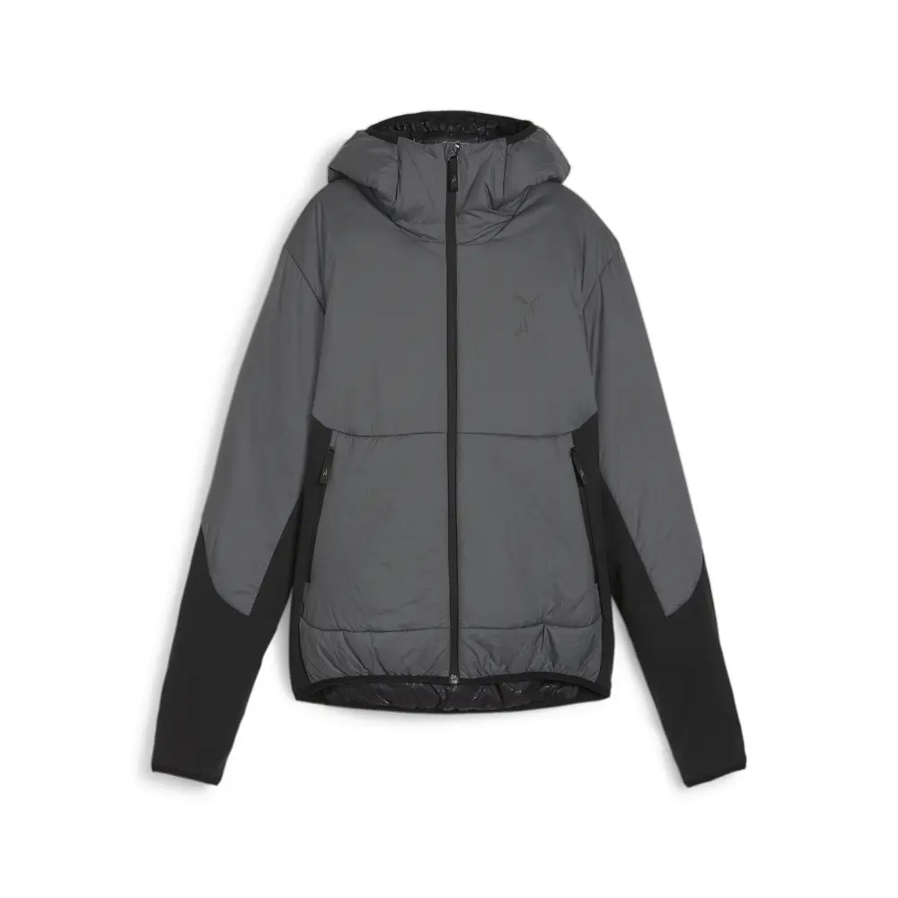 PUMA Womens Seasons Hybrid Primaloft Jacket Running Athletic Outerwear Full Zip - Grey PUMA Womens Seasons Hybrid Primaloft Jacket Running Athletic Outerwear Full Zip - Grey