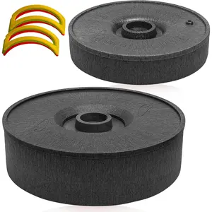 Tortilla Warmer Container, Plastic Tortilla Holder with Lid, Taco Warmer, Roti Chapati Pancake Keeper - 9" & 7" Black Storage Container - Microwave Safe - Includes Taco Holders