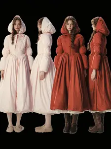 "Little Pink & Red Riding Hood"Down Coat Casual Drawstring Jackets